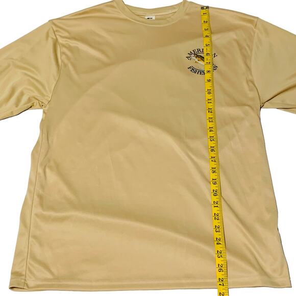 C2 SPORT Size L AMERICAN FISHERMAN Pullover Shirt Fish Graphics Long Sleeve - Picture 7 of 9